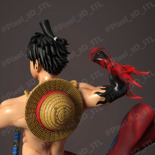 Фигурка Монки Д. Луффи на голове Кайдо из One Piece, изображение 3