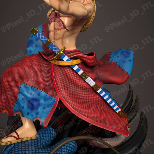 Фигурка Монки Д. Луффи на голове Кайдо из One Piece, изображение 4