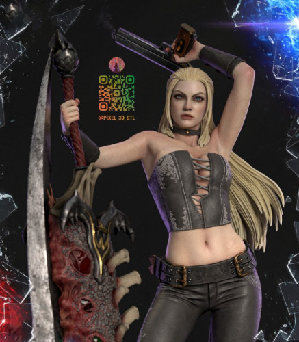 Фигурка Триш с пистолетом и мечом Спарда из Devil May Cry, изображение 3