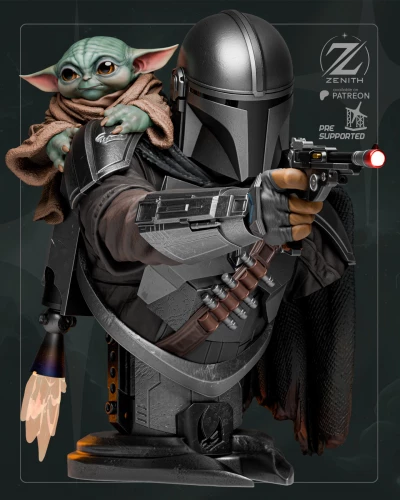 Фигурка Mandalorian Grogu Bust