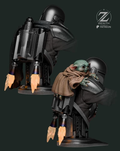 Фигурка Mandalorian Grogu Bust
