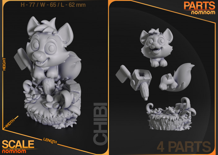 Фигурка Chibi Tod - The Fox and the Hound
