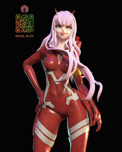 Фигурка Зеро Ту в красном костюме пилота из Darling in the Franxx, изображение 3
