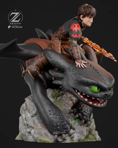 Фигурка Hiccup Toothless Bust