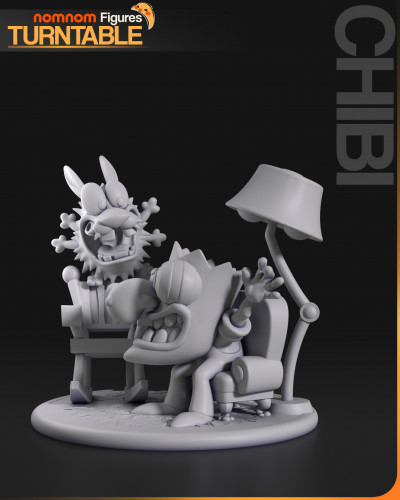 Фигурка Chibi Courage the Cowardly Dog