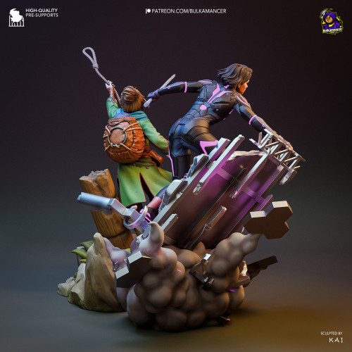 Фигурка Mio & Zoe | Split Fiction | 252mm