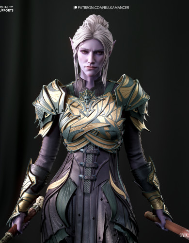 Фигурка Minthara | Baldur's Gate 3 | 240mm (Full Body + Bust)