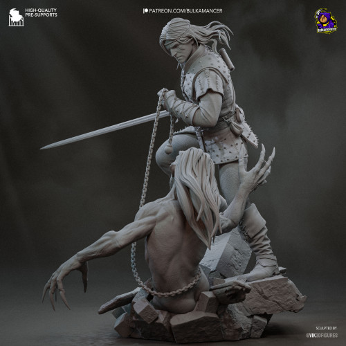 Фигурка Geralt | The Witcher Book series | 251mm