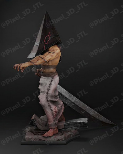 Фигурка Пирамидоголовый с двуручным мечом из Silent Hill, изображение 2