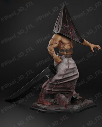 Фигурка Пирамидоголовый с двуручным мечом из Silent Hill, изображение 4