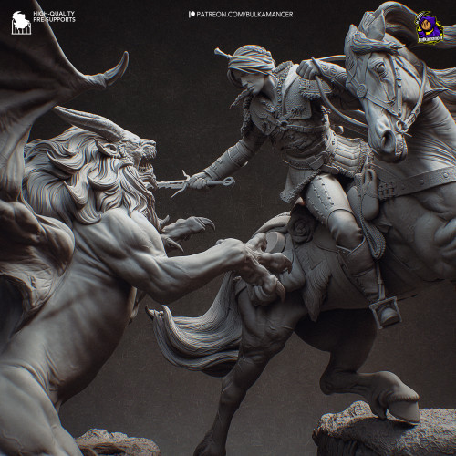 Фигурка Ciri vs Manticore | 392mm