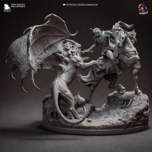 Фигурка Ciri vs Manticore | 392mm