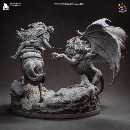 Фигурка Ciri vs Manticore | 392mm