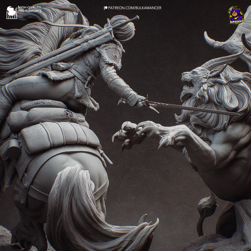 Фигурка Ciri vs Manticore | 392mm
