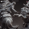 Фигурка Ciri vs Manticore | 392mm