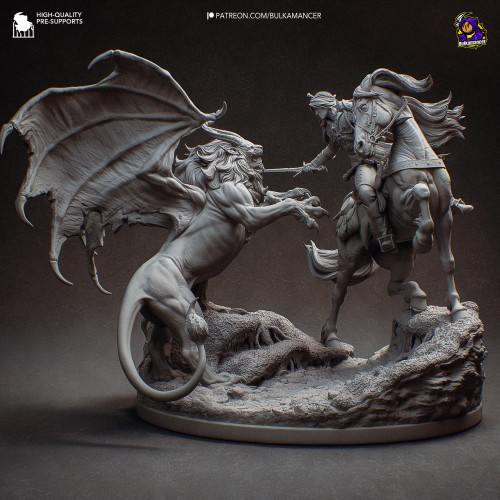 Фигурка Ciri vs Manticore | 392mm