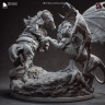 Фигурка Ciri vs Manticore | 392mm
