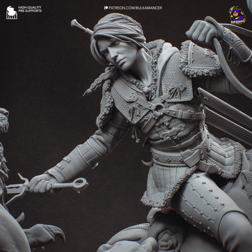 Фигурка Ciri vs Manticore | 392mm