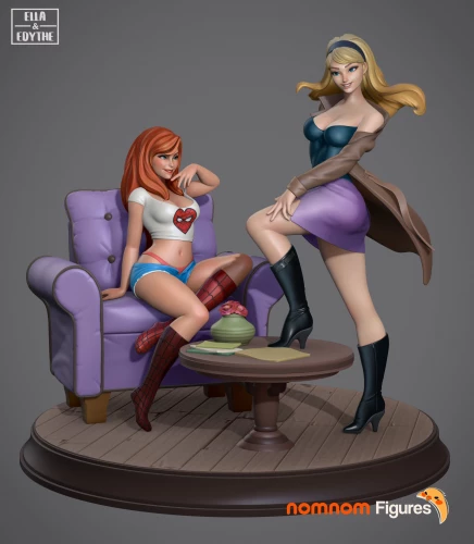 Фигурка Spiderman Mary Jane and Gwen Stacy