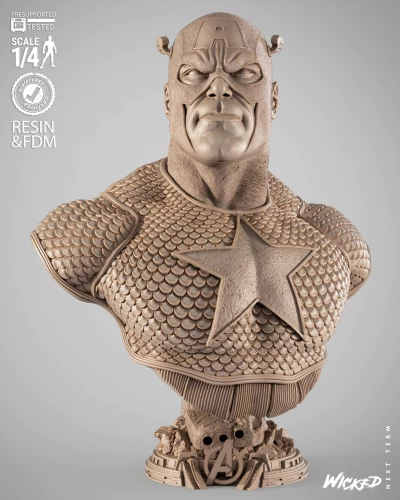 Фигурка Marvel Captain America Portrait Bust — Wicked