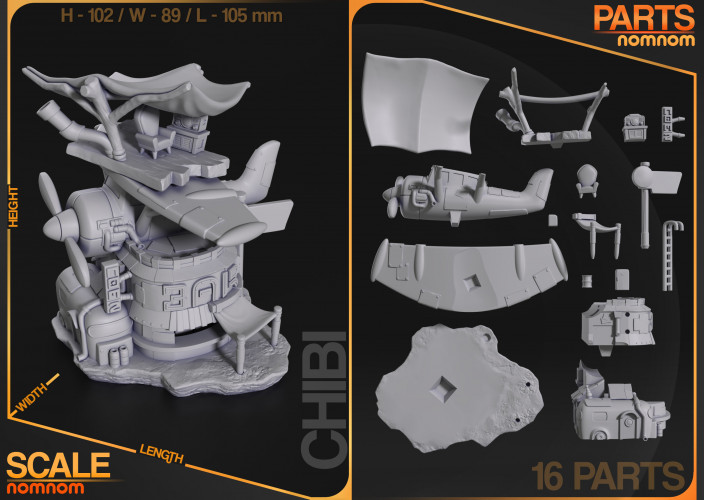 Фигурка Chibi Flightbar - Nomnom Original